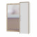 Прихожая Сокол ПЗ-4 зеркало cо шкафчиком, цвет дуб сонома/белый, ШхГхВ 90х29х104 см., универсальная сборка