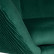Кресло дизайнерское DOBRIN EDISON BLACK, зеленый велюр (1922-9)