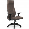 Кресло для руководителя Метта L 1m 46/2D светло-коричневый, MPES, топ-ган, крестовина пластик