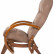 Кресло-качалка маятник Мэтисон ткань орех, каркас вишня