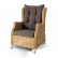 Кресло Форио раскладное 75х87х100 см, соломенное