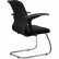 Кресло для посетителя Метта SU-M-4/подл.160/осн.007 черный, сетка/ткань