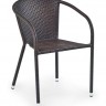 Кресло садовое HALMAR MIDAS (темно-коричневый)