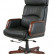 Офисное кресло Chairman 417 Россия нат.кожа/экокожа черная