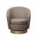 Кресло Napoli вращающееся, рогожка золото/черный Santo300-BEG+Santo302-CHZOL 76*76*76см