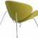 Кресло дизайнерское DOBRIN EMILY, светло-зеленая ткань AF3, хромированная сталь