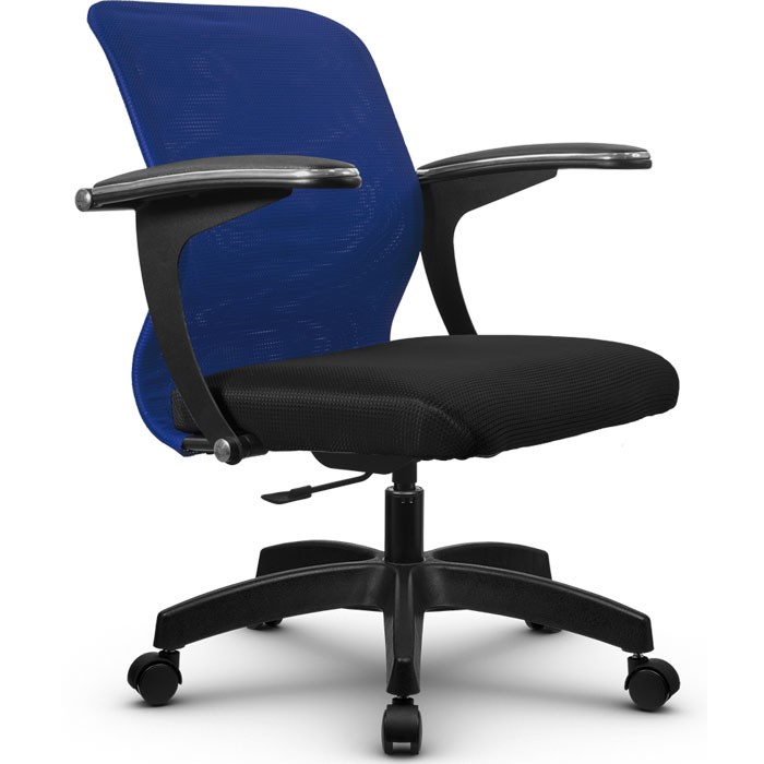 Компьютерное кресло Метта SU-M-4/подл.160/осн.005 синий, сетка/ткань