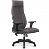 Кресло для руководителя Метта L 1m 46/2D серый, MPES, топ-ган, крестовина пластик