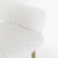Стул DeepHouse Белладжио белый экомех ножки золото для кафе, ресторана, дома, кухни