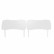 Два игровых стола Мебель--24 GT-2310, цвет белый, ШхГхВ 240х60х73 см.(регулировка высоты столов от 72,5 см. до 73,5 см.)