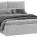 Кровать с ПМ «Глосс» Тип 1 (с подъемным механизмом) с заглушиной (Велюр Confetti Silver)