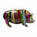 Статуэтка Pig, коллекция "Свинья" 43*22*17, Полирезин, Мультиколор