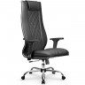 Кресло для руководителя Метта L 1m 50M/2D черный, MPES, топ-ган, крестовина хром