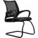 Кресло для посетителя Метта SU-CS-9/подл.106/осн.008 черный, сетка/ткань