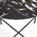 Журнальный столик HALMAR LINUX (каркас - черный, столешница - CIEMNY мрамор - золотой)