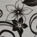 Выкатной диван "Гармония-3" 140 - Серые цветы (флок на рогожке) / Серая рогожка