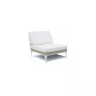 Модульный диван Brafta (центральный модуль) отделка искусственный ротанг, ткань подушек лен цвета шампань SL.SF.BR.355  SL.SF.BR.355