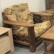 Кресло Викинг 02 из массива сосны в цвете орех