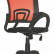 Офисное кресло Формула с оранжевой спинкой из сетки