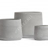 Кашпо TREEZ ERGO - Concrete - Чаша-конус - Светло-серый бетон 41.1024-0065-OW-45