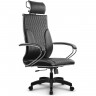 Кресло для руководителя Метта L 2c 44B/K116 черный, MPES, топ-ган, крестовина пластик