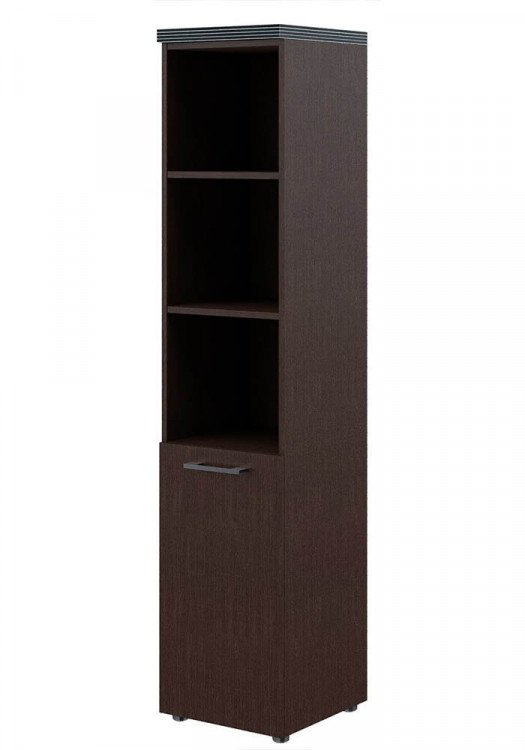Шкаф колонка с глухой малой дверью и топом THC 42.5(R) Венге Магия 430х452х1968 TORR