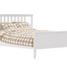 Кровать &quot;Мира&quot; с деревянным основанием на ленте (160х200 / Белый)