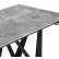 Керамический стол Марвин 160(220)х90х76 серый глняец / черный