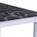 Стол SIGNAL DAMAR 100 (прямоугольный, сталь - белый, стекло - черный)