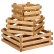Набор ящиков деревянных для хранения Polini Home Boxy, 3 шт., лакированный