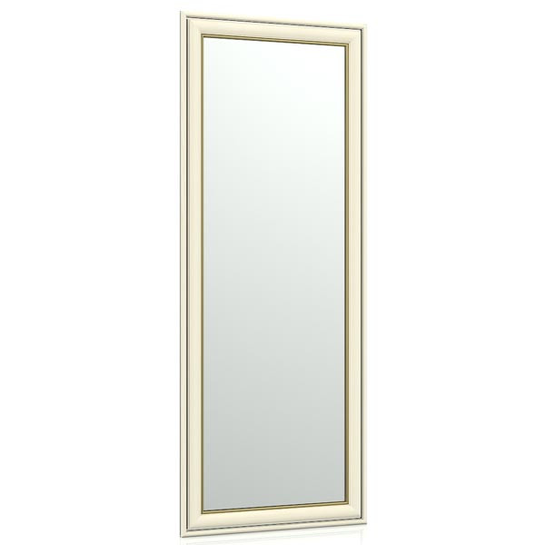 Зеркало 120 белый, ШхВ 40х100 см., зеркала для офиса, прихожих и ванных комнат, горизонтальное или вертикальное крепление