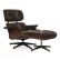 Кресло Eames Lounge Chair & Ottoman коричневое /палисандр