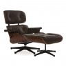 Кресло Eames Lounge Chair &amp; Ottoman коричневое /палисандр