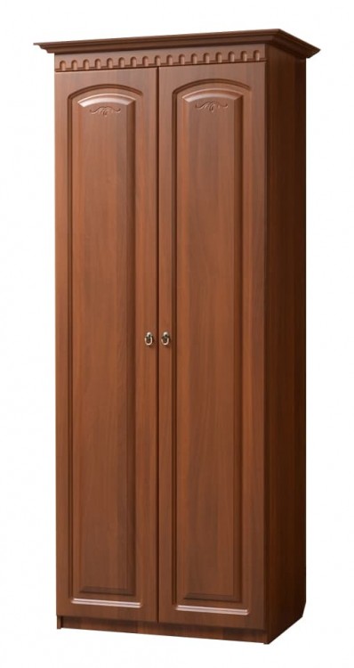 Шкаф 2-х дверный Гармония-4, для платья мдф мат Итальянский орех