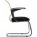 Кресло для посетителя Метта SU-M-4/подл.160/осн.007 бежевый, сетка/ткань