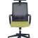 Кресло офисное / Интер / база нейлон / черный пластик / серая сетка / зеленая ткань			