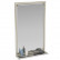 Зеркало 121П белая косичка, ШхВ 50х80 см., с полкой, зеркала для офиса, прихожих и ванных комнат