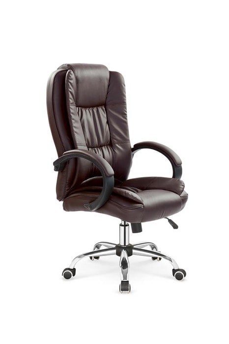 Кресло для кабинета HALMAR RELAX (темно-коричневый)