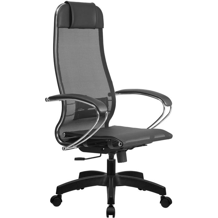 Кресло для руководителя Метта B 1m 4/ K131 (Комплект 4) черный, сетка, крестовина пластик