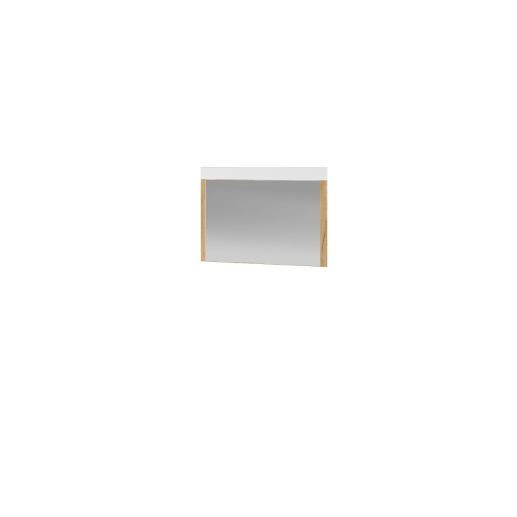 Зеркало Адель (790*540*32), дуб крафт золотой/белый