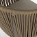 Кресло DeepHouse Марсель плетеное бежевое, подушка ткань бежевая, ножки бежевый металл для кафе, ресторана, дома, кухни