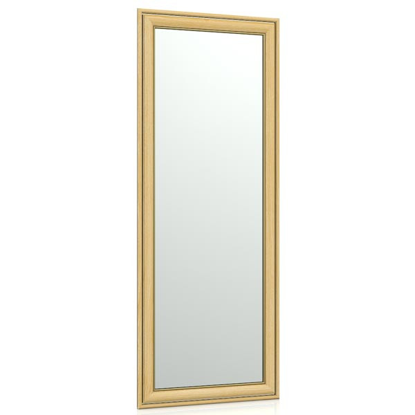 Зеркало 120 дуб, ШхВ 40х100 см., зеркала для офиса, прихожих и ванных комнат, горизонтальное или вертикальное крепление