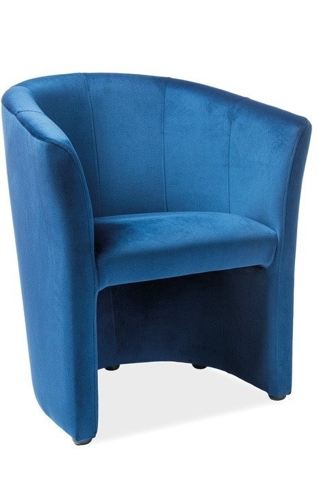 Кресло SIGNAL TM 1 VELVET (темно-синий ткань)