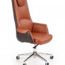 Кресло для кабинетов HALMAR CALVANO (коричневый - светло-коричневый)