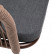Стул плетеный "Марсель" из роупа, каркас алюминий коричневый (RAL8016) шагрень, роуп коричневый круглый, ткань темно-серая