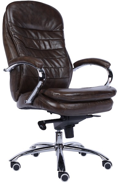 Кресло для руководителя Everprof Valencia M кожа коричневый