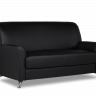 Двухместный диван Европа 1470х830 h870 Искусственная кожа P2 euroline  9100 (черный)