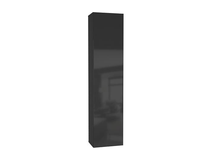 Шкаф навесной ТИП-40 POINT (НКМ) мдф Чёрный/Черный глянец