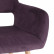 Стул Stool Group Кромвель фиолетовый обивка плотная ткань, металлические ножки