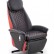 Кресло раскладное HALMAR CAMARO (экокожа - черно-красный)